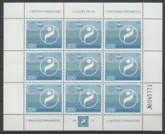 Yugoslavia 1973. Sport Complete Sheet MNH (**) - Unused Stamps