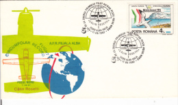 EXPLORERS, POLAR FLIGHTS, CALIN ROSETTI, PLANES, SPECIAL COVER, 1987, ROMANIA - Erforscher