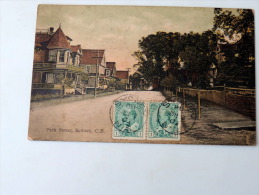 Carte Postale Ancienne : SYDNEY C. B. , Park Street , Stamps 1909 - Cape Breton
