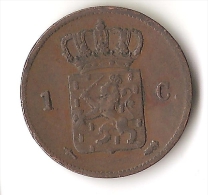 PAYS-BAS  1  CENT  1863 - 1849-1890: Willem III.