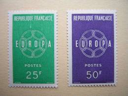 FRANCE : N°1218/1219  NEUFS** - 1959