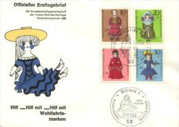 Germany - Mi-Nr 571/574 FDC (X521)- - 1961-1970