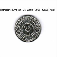 NETHERLAND ANTILLES   25  CENTS  2003  (KM # 35) - Antilles Néerlandaises