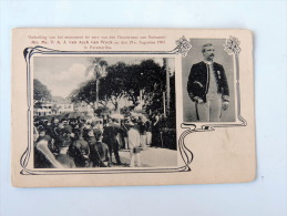 Carte Postale Ancienne : SURINAM : Onthulling Van Het Monument Jhr. Ms T.A.J. Van Asch Van Wyck Op Den 29e Augustus 1904 - Suriname