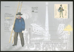 Portugal Carte Entier Postal 150 Ans De L´éclairage De Gaz à Lisbonne Postal Stationary 150 Years Gas Lighting In Lisbon - Gas