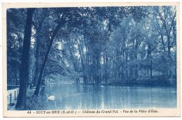 CP, 94, SUCY-en-BRIE, Château Du Grand-Val, Vue De La Pièce D'Eau, Voyagé En 1935 - Sucy En Brie