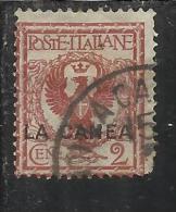 LA CANEA 1905 ITALY OVERPRINTED SOPRASTAMPATO D´ITALIA VARIETA' VARIETY 2 CENT. USATO USED OBLITERE' - La Canea