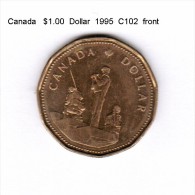 CANADA   $1.00  DOLLAR  MONUMENT  1995  (KM # 258) (C-102) - Canada