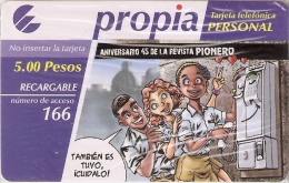 PR-044/a TARJETA DE CUBA DE PROPIA DEL ANIV. REVISTA PIONERO 28/02/2008 (NUEVA-MINT) - Cuba