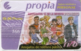 PR-045/b TARJETA DE CUBA DE PROPIA DEL ANIV. REVISTA PIONERO 22/04/2008 (NUEVA-MINT) - Cuba