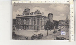 PO1343C# TORINO - PIAZZA CASTELLO E PALAZZO MADAMA - TRAMWAY - TRAM  VG 1917 - Transportmiddelen