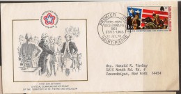 ST PIERRE & MIQUELON 1976 American Revolution PV4c - FDC