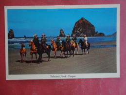 Tolovana Park,OR--Haystack Rock And The Needles With A Mounted Sheriff's Posse--not Mailed--PJ 241 - Otros & Sin Clasificación
