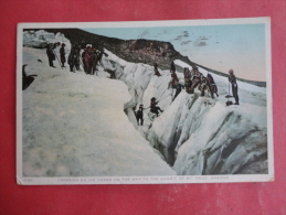 Mt. Hood,OR--Crossing An Ice Chasm--cancel 1922--PJ 242 - Otros & Sin Clasificación