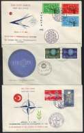 TURQUIE - EUROPA - OTAN / 1960-62 - 3 ENVELOPPES FDC (ref 3184) - Lettres & Documents