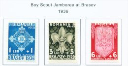 ROMANIA - 1936 Brasov Scout Jamboree Mounted Mint - Ongebruikt