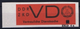 DDR, 1963 VD 3 Geschnitten MNH/** - Other & Unclassified