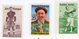 USA Scott 1933 2089 2377 Mint NH Great Sportsmen Golf, Football - Andere & Zonder Classificatie