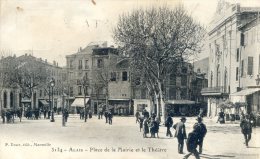 ALAIS - Place De La Mairie Et Le Theatre - Aigues-Vives