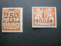 1923, Guldenwährung, 2 Werte Postfrisch Mit Falz - Neufs