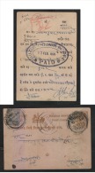 Holkar  Indore)  State  &  India SERVICE  Postage Combination Post Card  # 50681 - Holkar