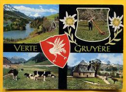 Suisse-  Verte GRUYERE - Musicien , Vaches  - Affranchie De BROC - Broc