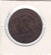 5 Centimes Bronze Napoléon III 1856 D - 5 Centimes