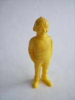 FIGURINE PUBLICITAIRE ESSO Belge 1973 Monochrome Jaune -Tintin - HOMME DE MAIN - PETIT BANDIT CHAUVE - Tim & Struppi