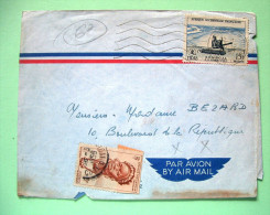 French West Africa - Senegal 1958 Cover To France - Farm Machinery Harvester - Briefe U. Dokumente