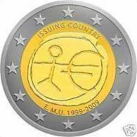 BELGIO 2 Euro 2009 10° ANNIV. Dell' UNIONE ECONOMICA E MONETARIA - E.M.U. FDC - België