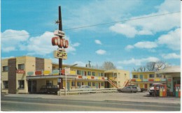 Reno NV Nevada, Jackpot Motel, Gas Station Pumps, Lodging, Auto, C1960s Vintage Postcard - Reno
