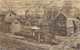 Belgien, Zonnebeke, Der Von Engländern Zerschossene Bahnhof, Feldpost 1916 - Zonnebeke