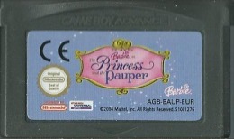 - JEU GAME BOY ADVANCE BARBIE AS THE PRINCESS AND THE PAUPER (FONCTIONNE SUR SP) - Game Boy Advance