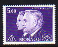 Monaco PA N° 100  XX Série Courante Princes Rainier III Et Albert  :  5  F. Violet TB - Luchtpost
