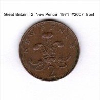 GREAT BRITAIN    2  NEW PENCE  1971   (KM # 916) - 2 Pence & 2 New Pence