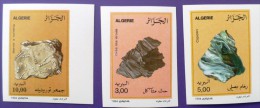 ALGERIE Mineraux Yvert N°1073/75 NON DENTELEE,  Imperforate, MNH,  Neuf Sans Charniere - Minerals