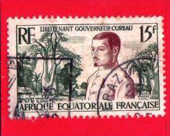 AFRICA Equatoriale - AEF - Usato - 1954 - Lieutenant-gouverneur Cureau - 15 C - Gebraucht