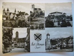 Ellwangen (Jagst):  Stiftskirche Schloß Schönnenberg Praffgasse Teilpartie 1966 Used Stamp - Ellwangen