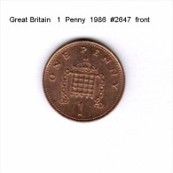 GREAT BRITAIN    1  PENNY  1986   (KM # 935) - 1 Penny & 1 New Penny