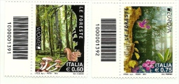 2011 - Italia 3286/87 Europa - Codice A Barre ---- - 2011-20: Ungebraucht