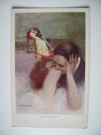 COPPIA  INNAMORATI   LOVE  CARD   MONESTIER   ILLUSTRATORE POSTCARD   UNUSED CONDITHION PHOTO - Monestier, C.