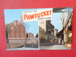 - Rhode Island > Pawtucket  Greetings With Main Street     Not Mailed - Ref 1071 - Pawtucket