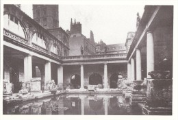 Postcard BATH Roman Baths 1910 Somerset Repro - Bath
