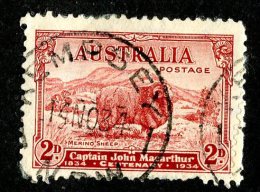 1705x)  Australia 1934 - Sc #147   Used  ( Catalogue $2.00) - Usados