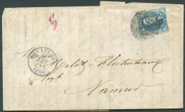 BELGIUM TO FRANCE Cover 1856 VF - 1851-1857 Medaillen (6/8)