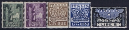 Italy: 1923, Mi 177-182   MNH/**, Sa 141 - 146 Part Set - Mint/hinged