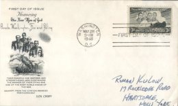 (555) USA First Day Cover - 1948 - Honoring The 4 Mens Of God - 1941-1950