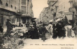 06. Nice. Marché Aux Fleurs. Façade De L'opéra - Markets, Festivals