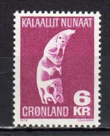 (SA0519) GREENLAND, 1978 (Tupilac - Magical Creature, Carved Whalebone). Mi # 111. MNH** Stamp - Neufs