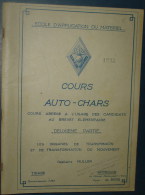 COURS AUTO-CHARS.2eme Partie.192 Pages.Dim280x185 - Francia